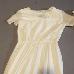 White sheer dress